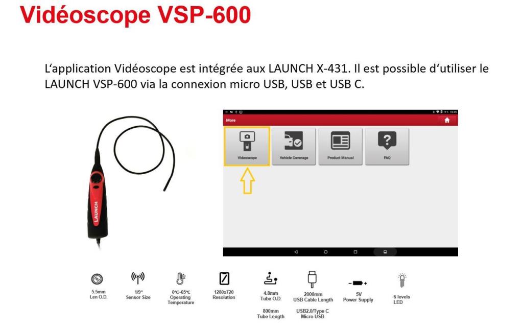 Videoscopio LAUNCH ref. VSP-600